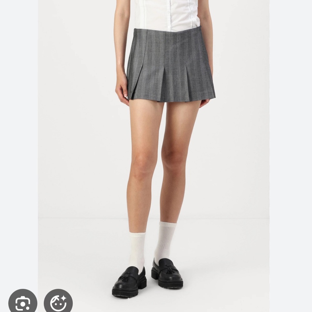 Abercrombie & Fitch Gray Mini Skirt